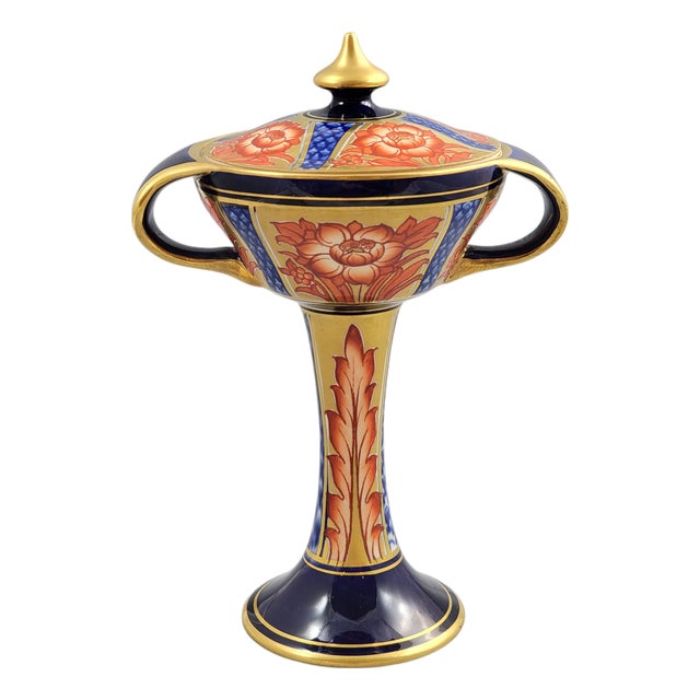 Antique Pedestal Vase by William Moorcroft, 1898 For Sale