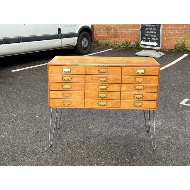 Mid-Century Pine Chest of Drawers For Sale - Image 4 of 13