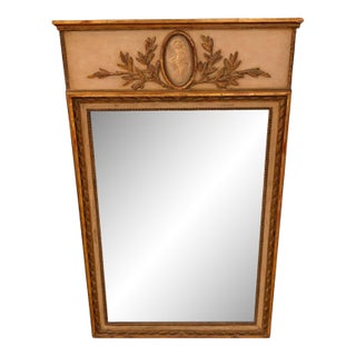 Antique Mary Pickford’s Pickfair Estate Neoclassical French Gilt Trumeau Mirror Old Hollywood Regency For Sale