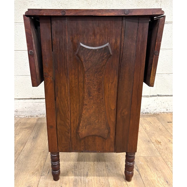 Antique Pembroke Drop Leaf Side Table Nightstand For Sale - Image 11 of 11