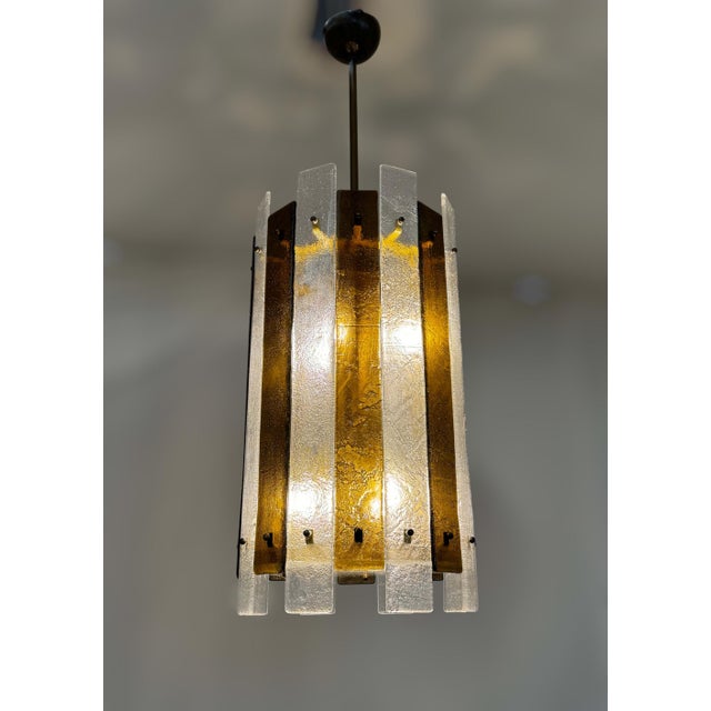 Glass 21st Century Royal Murano Lantern by Fabio LTD For Sale - Image 7 of 9