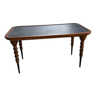 High Drapery Table in Walnut, 1890s For Sale