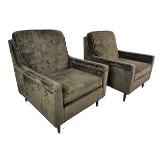1950s Green Club Chairs - Set of 2 For Sale