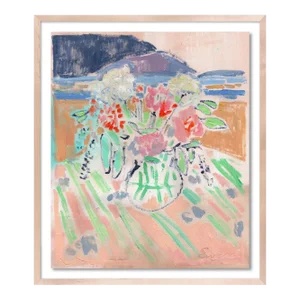 Seaside Bouquet by Anne-Louise Ewen in Natural Frame, Small Art Print