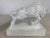 Mid Century Vintage Porcelain Blanc De Chin Sculpture of a Bull For Sale In Philadelphia - Image 6 of 11