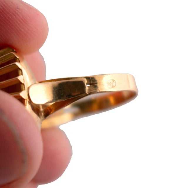 Mid 20th Century Mid 20th Century Vintage Moonstone Ring, Size 7.75 For Sale - Image 5 of 5