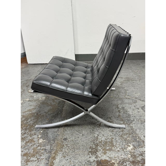 Bauhaus Ludwig Mies Van Der Rohe for Knoll Barcelona Lounge Chair For Sale - Image 3 of 12