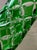 Vintage 1960s West German Cut-to-Clear Emerald Crystal Vase - 3.25 LBS For Sale In Columbus - Image 6 of 12