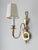 French Vintage French Style Brass & Candlestick Electric Wall Sconce , a Pair For Sale - Image 3 of 8