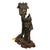 Antique Japanese Meiji Period Cast Bronze Geisha Statue Figure Lamp Signed 1890 For Sale - Image 4 of 16