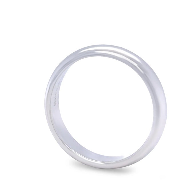 Contemporary Tiffany & Co Platinum Forever Wedding Band Ring 8.52g, Size 7.5 For Sale - Image 3 of 6