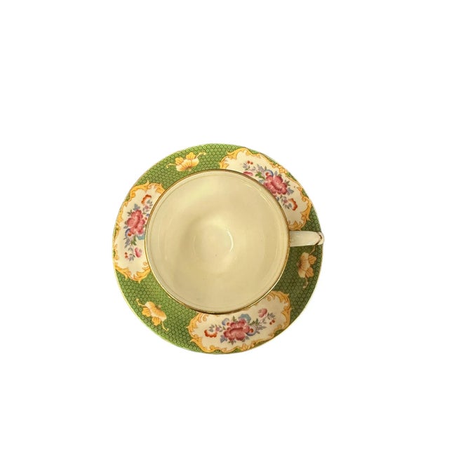 English Vintage Royal Grafton Canton Demitasse Cup and Saucer For Sale - Image 3 of 11