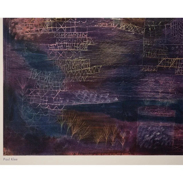 Large C. 1960s After Paul Klee, River Landscape Limited Edition Offset Lithograph From München For Sale In Dallas - Image 6 of 12
