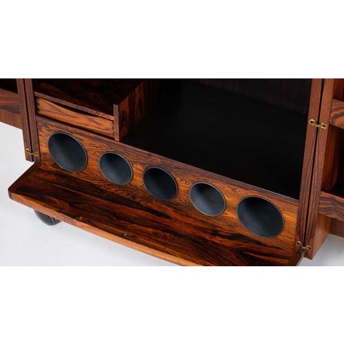 Danish Rosewood Bar Cabinet by Illum Wikkelsø, 1960s For Sale - Image 6 of 15