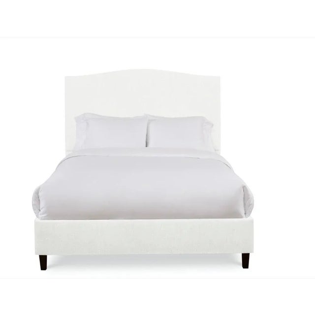 Casa Cosima Hazel California King Bedframe, Ivory Linen For Sale - Image 4 of 4