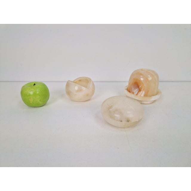 1970s Alabaster Ashtray, Candleholder and Tray, 1970s, Set of 3 For Sale - Image 5 of 6