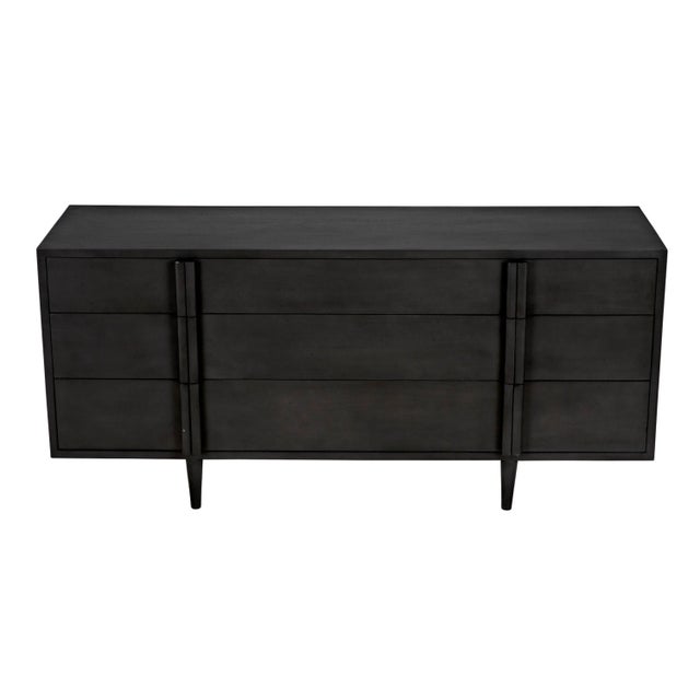Wood NOIR Morten 9-Drawer Dresser, Pale For Sale - Image 7 of 13