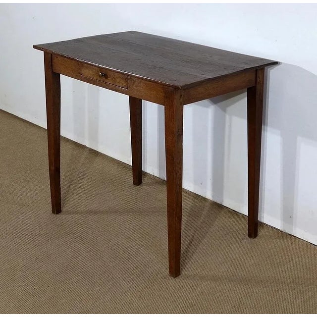 Small Solid Oak Table, 1800s For Sale - Image 3 of 18