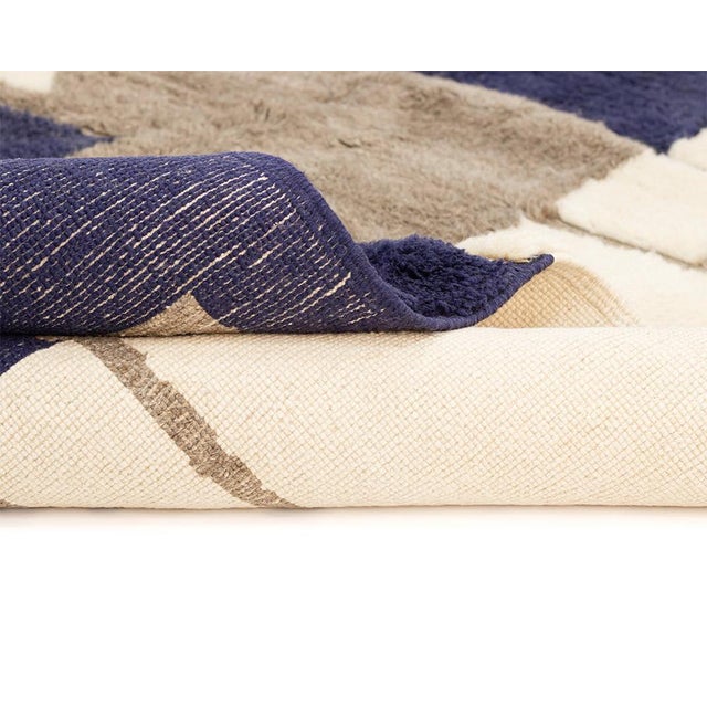 Textile Hand-Knotted Wool Premium Rug by Azele Studio For Sale - Image 7 of 11