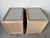 Beige Vintage Coastal Rattan & Leather Top One-Drawer Nightstands – A Pair For Sale - Image 8 of 12