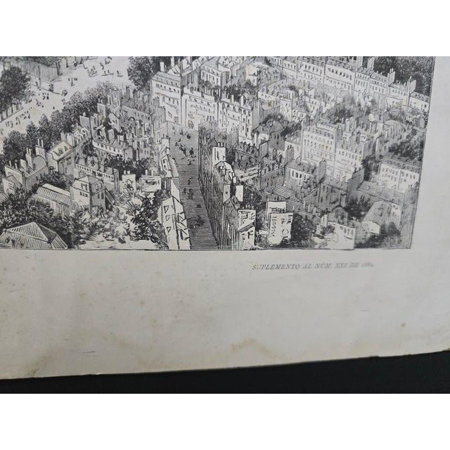 Panoramic View of the 1889 Paris Exposition Universelle with the Eiffel Tower, 1889, Engraving For Sale - Image 9 of 13