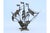 Silver Filigree Caravel with Crosses on the Sails and Masts For Sale - Image 3 of 10