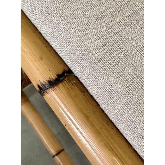 Brown Vintage Bamboo Bar Stools, 1970s, Set of 2 For Sale - Image 8 of 10