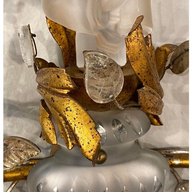 Glass Wall Lights from Maison Baguès, 1960s, Set of 2 For Sale - Image 7 of 17