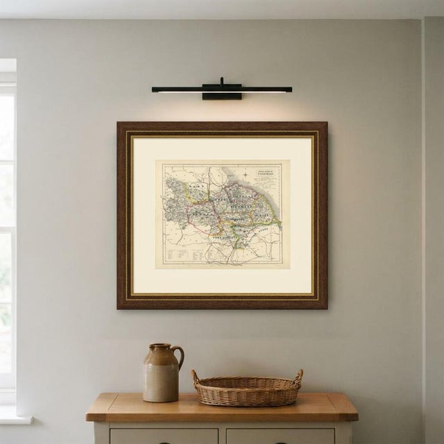 Paper Hobson Fox Hunting Map of Yorkshire North Riding with Bedale Hunt, 1870 For Sale - Image 7 of 9