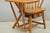 Vintage Hunt Country Furniture Pine Wood Writing Desk Windsor Chair W/ Drawer For Sale - Image 12 of 18