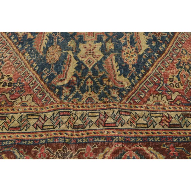 Late 19th Century Antique Persian Qashqai Rug For Sale - Image 5 of 9