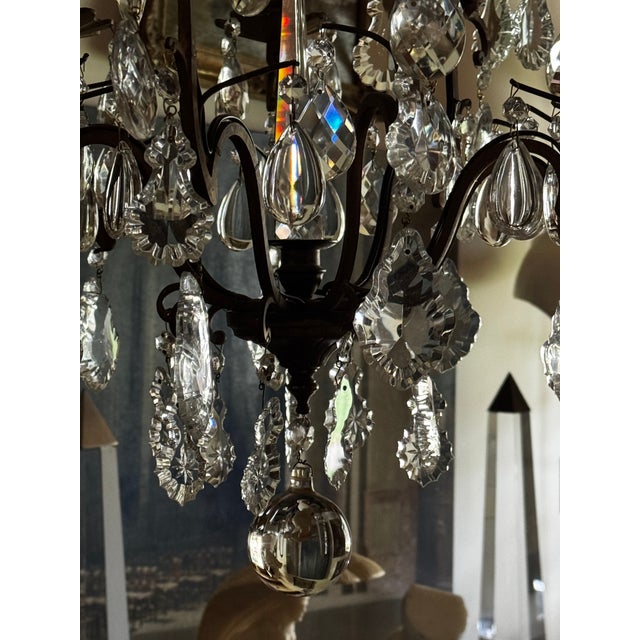 Antique Louis XV Style Crystal Chandelier For Sale - Image 11 of 13