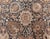 19th Century Persian Tabriz Dark Brown, Beige and Blue Handwoven Wool Rug For Sale - Image 9 of 12