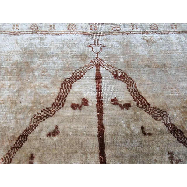 Handmade Antique Persian Style Tabriz Prayer Silk Rug 4' X 5.2', 1900s For Sale - Image 11 of 11