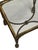 1950s Gilt Hollywood Regency Rope & Tassel Metal and Glass Nesting Tables For Sale - Image 16 of 18