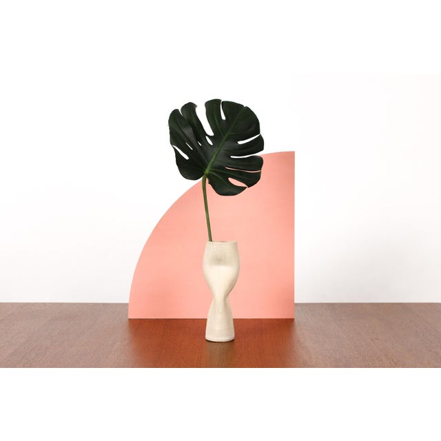 Organic Modern Sculptural Extruded Ceramic Stem Vase Chairish