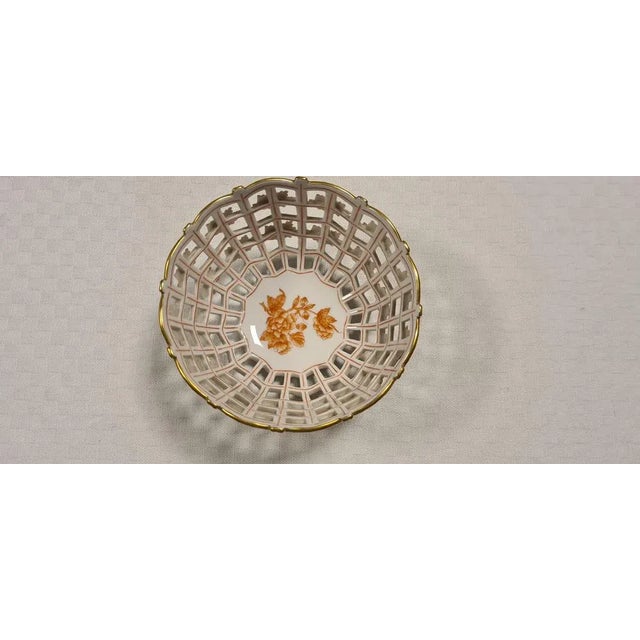 Porcelain Basket from Herend, Hungary, 1960s For Sale - Image 6 of 9