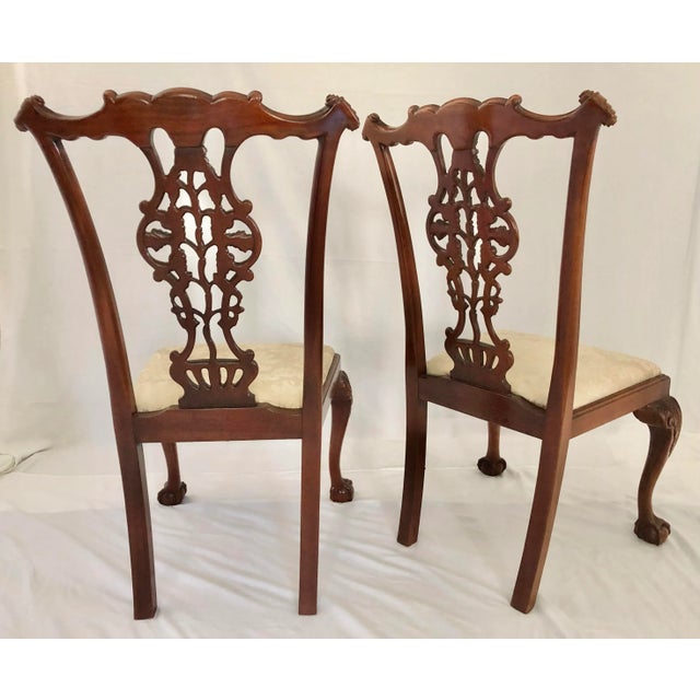 Early 20th Century Antique English Chippendale Dining Chairs - Set of 12 For Sale - Image 9 of 13