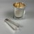 1990s Silver Plated Ice Bucket and Bottle Holder Set by Paola Navone, 1990s, Set of 2 For Sale - Image 5 of 12