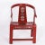 Petite vintage Chinese chair with classic elegant form and alluring red lacquer.