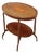 Antique Oval Inlaid Satin Walnut Centre or Window Table, 1900s For Sale