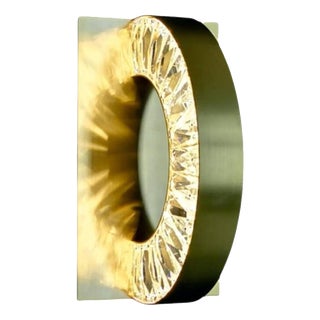 Collection Orione Wall Lamp in Gold and Crystal by Jago For Sale