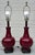 Pair of Vintage Chinese Oxblood Red Glazed Ceramic Table Lamps – 33.5" For Sale - Image 16 of 18