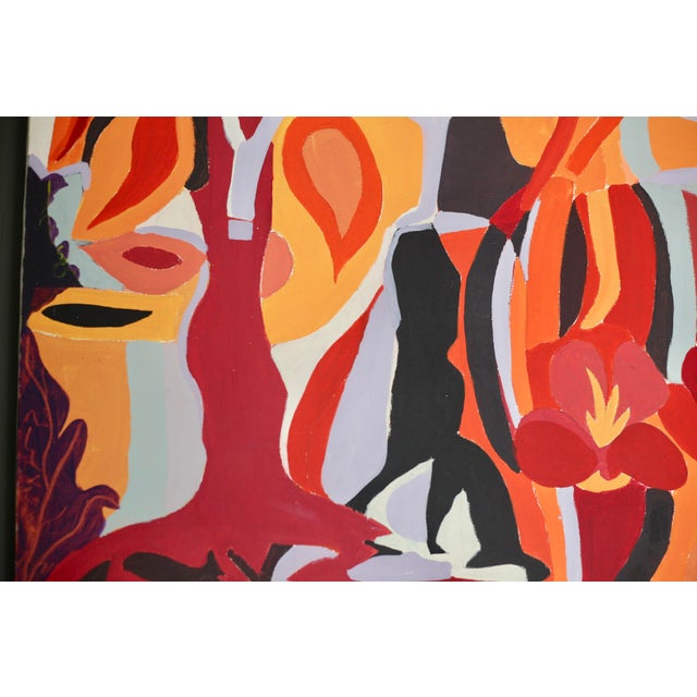 Psychedelic Composition, 1970s, Canvas Painting For Sale - Image 15 of 15