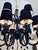 Myran Allan Luxury Lighting Italian Black Swarovski Crystal and Murano Glass Chandelier For Sale In Atlanta - Image 6 of 6