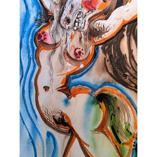 Salvador Dali, La Femme Cheval, 1971, Original Hand-Signed Color Lithograph For Sale - Image 9 of 11