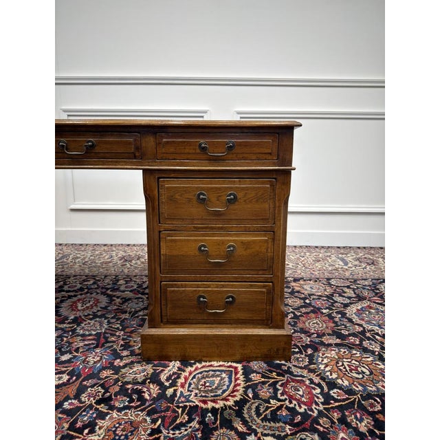 English Desk in Oak For Sale - Image 11 of 18