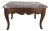 Louis XV Style Carved Wood and Marble-Top Low Table For Sale