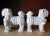 Mid-Century Modern Mid-Century Japanese Blanc De Chine Porcelain Standing Foo Dogs - A Pair For Sale - Image 3 of 13