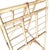 Restored 1938 Art Deco Arched Rattan & Wicker Fabric Display Rack For Sale - Image 9 of 10